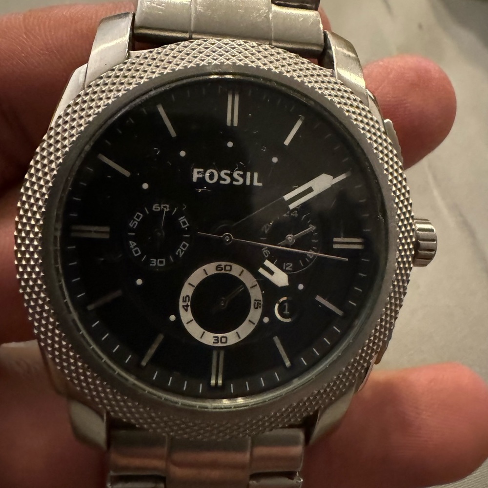Used fossil watch. Stainless steel.